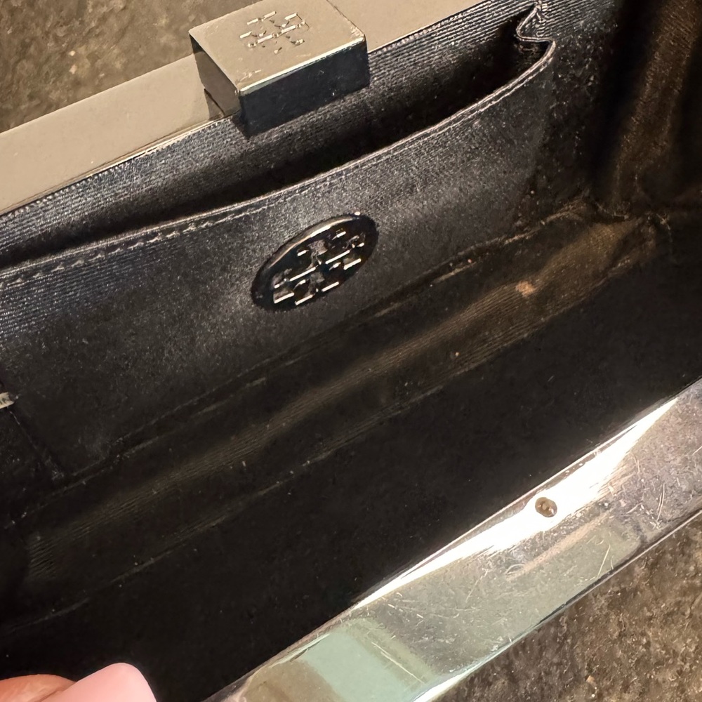 Tory Burch Metallic Minaudière - Picture 5 of 6